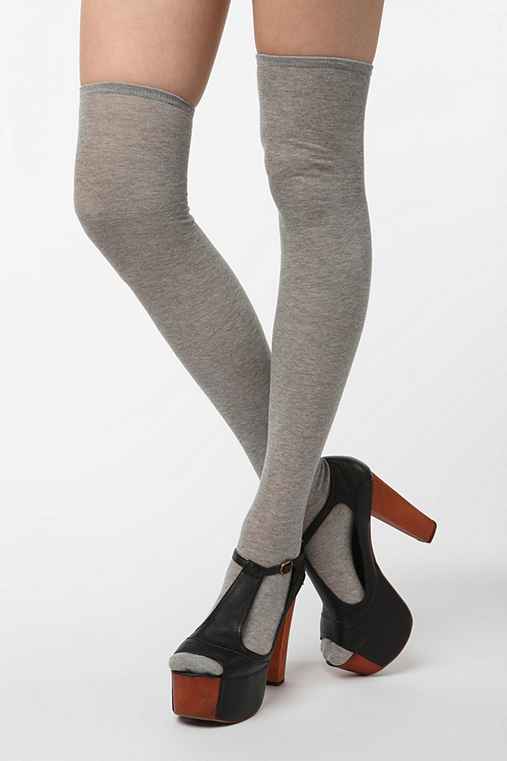 UO Heathered Thigh High Sock - Urban Outfitters