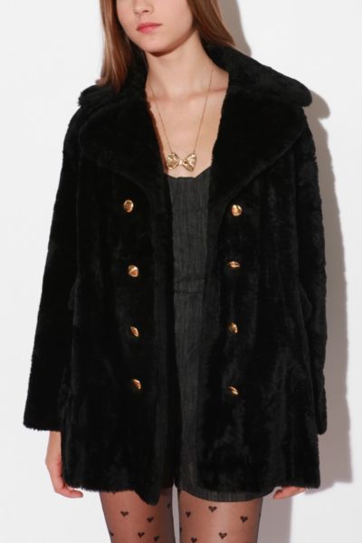 UrbanOutfitters  Urban Renewal Vintage Faux Fur Coat