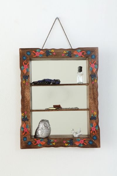 UrbanOutfitters  Hand Painted Mirrored Shelf