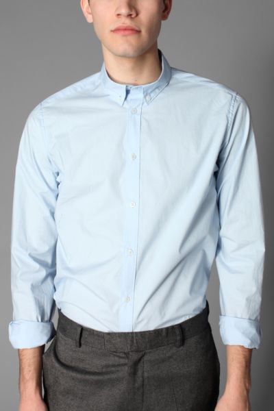 Ben Sherman Kensington Collar Laundered Poplin Shirt | Urban Outfitters