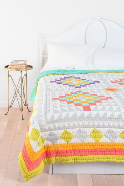 Kaleidoscope Patchwork Quilt   Urban Outfitters