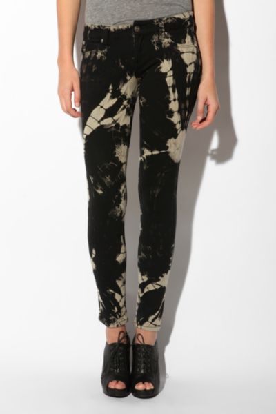 UrbanOutfitters  Tripp NYC Tie Dye Skinny Jean   Black