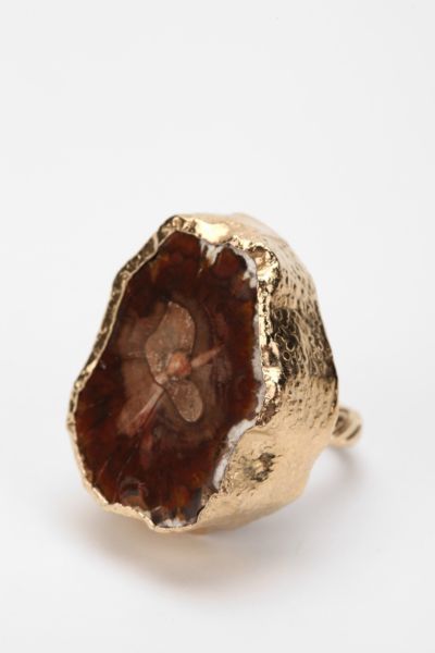 UrbanOutfitters  Dara Ettinger Melanie Petrified Wood Ring