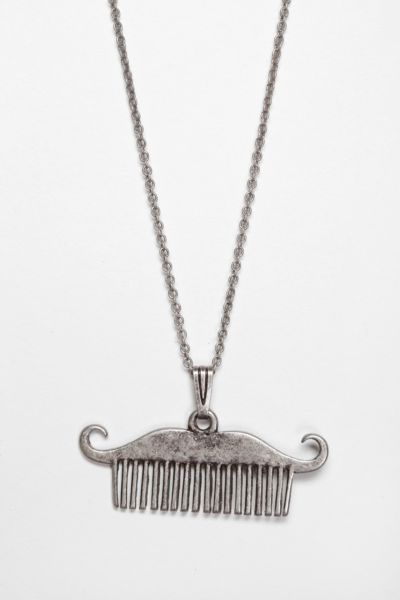 UrbanOutfitters  Mustache Comb Necklace