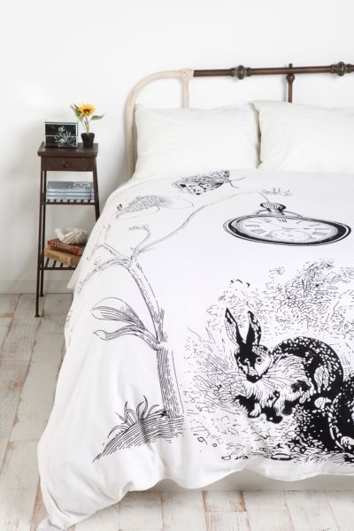 UrbanOutfitters  White Rabbits Duvet Cover