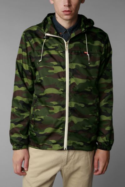 Green Multi OBEY Standard Issue Windbreaker  UrbanOutfitters