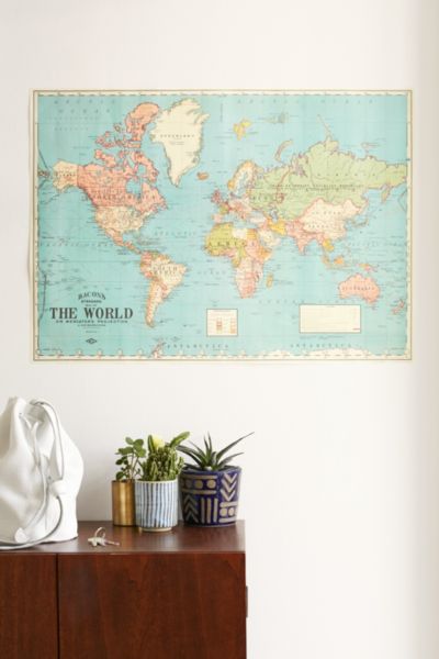 28x21 Map Poster - Urban Outfitters