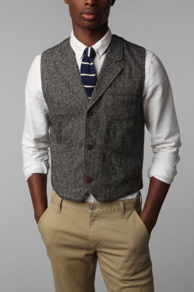 UrbanOutfitters  Hawkings McGill Kennedy Tweed Vest