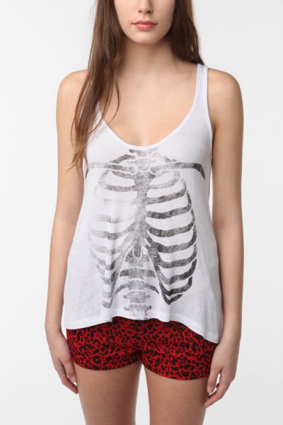 UrbanOutfitters  Sparkle & Fade Skeleton Tank Top