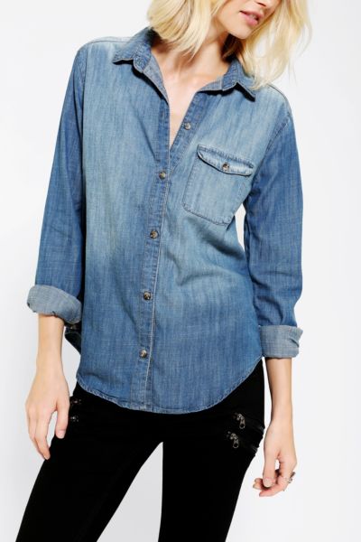 UrbanOutfitters  BDG Chambray Button Down Shirt