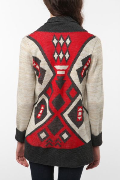 UrbanOutfitters  Ecote Intarsia Open Cardigan