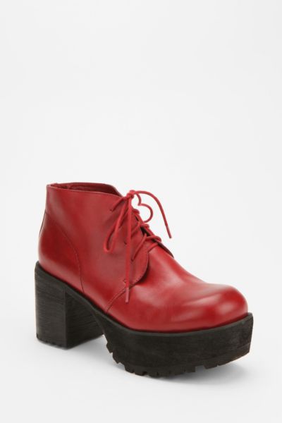 Red Deena & Ozzy Rayanne Leather Lace Up Boot  UrbanOutfitters