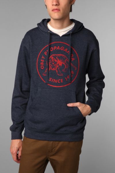 UrbanOutfitters  OBEY Tiger Patch Hoodie