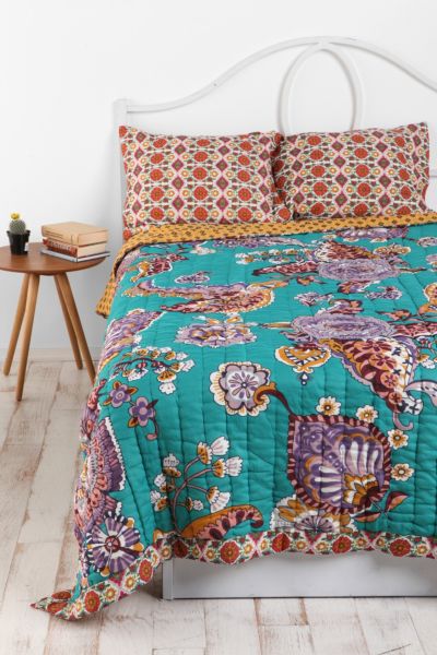 UrbanOutfitters  Azure Stamp Quilt