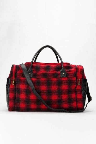 BDG Buffalo Plaid Weekender Bag - Urban Outfitters