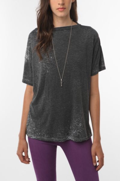 Mouchette Boyfriend Burnout Tee   Urban Outfitters