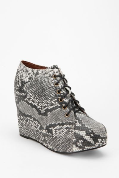 UrbanOutfitters  Jeffrey Campbell 99 Tie Snake Wedge