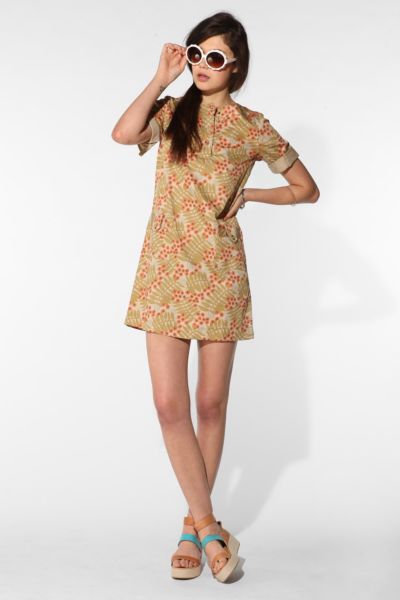 UrbanOutfitters  A.P.C. Madras Safari Print Dress