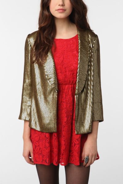 UrbanOutfitters  Sparkle & Fade Sequin Blazer