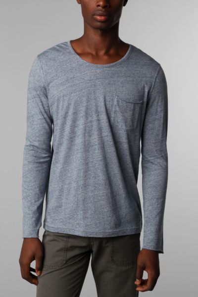 Charles & 1/2 Long Sleeved Raw Pocket Tee