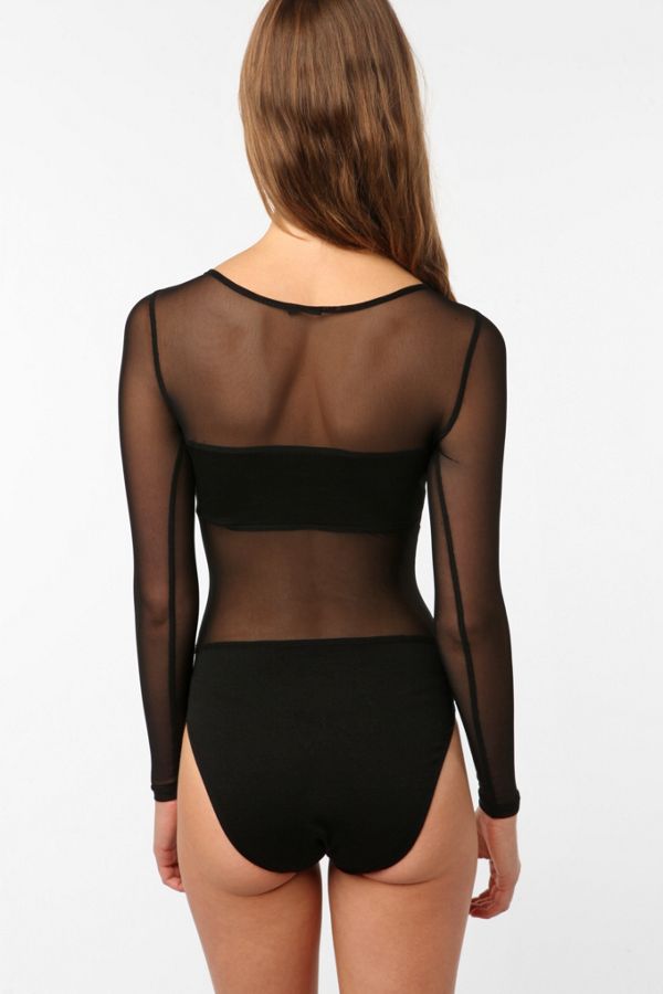 Slide View: 3: Silence + Noise Black Widow Bodysuit