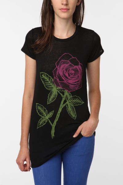 UrbanOutfitters  Daydreamer LA Roadhouse Rose Long Tee