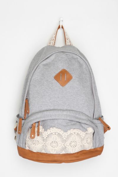 UrbanOutfitters  Kimchi Blue Lace & Jersey Backpack