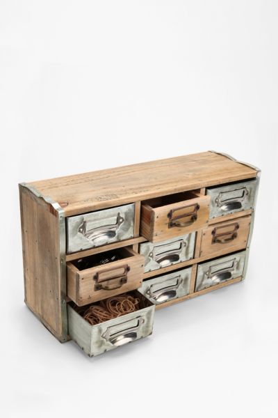 Reclaimed Card Catalog Organizer Cabinet   Urban Outfitters