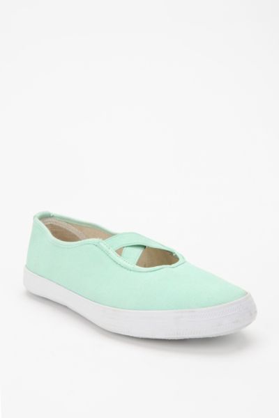 UrbanOutfitters  Solid Canvas Slip On Sneaker