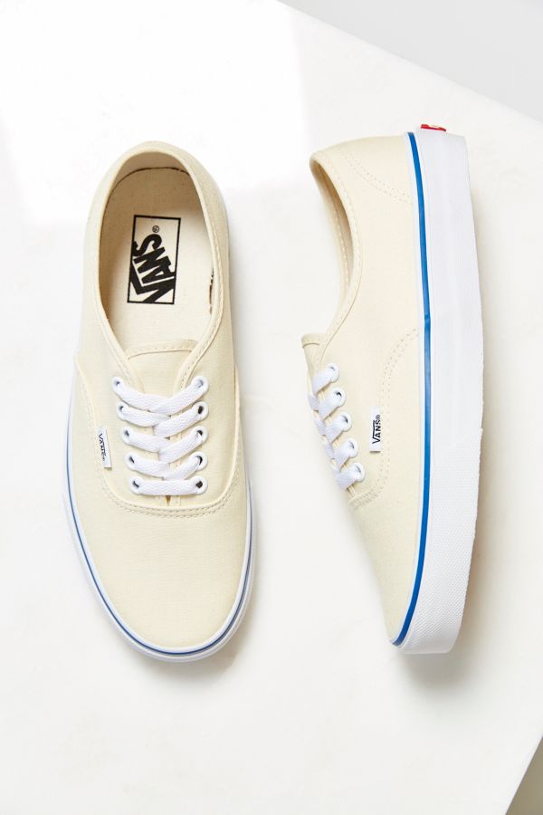 vans authentic canvas plimsolls in beige vans authentic canvas plimsolls in beige
