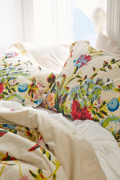 Romantic Floral Scarf Shams   Set of 2