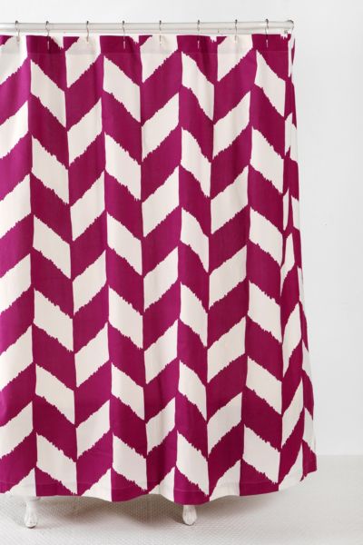 UrbanOutfitters  Herringbone Shower Curtain