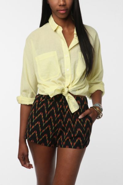 BDG Breezy Printed Dolman Shirt