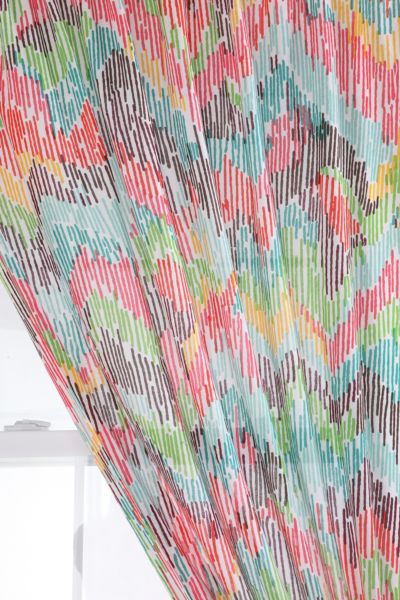 Chevron Patterned Curtain   Urban Outfitters