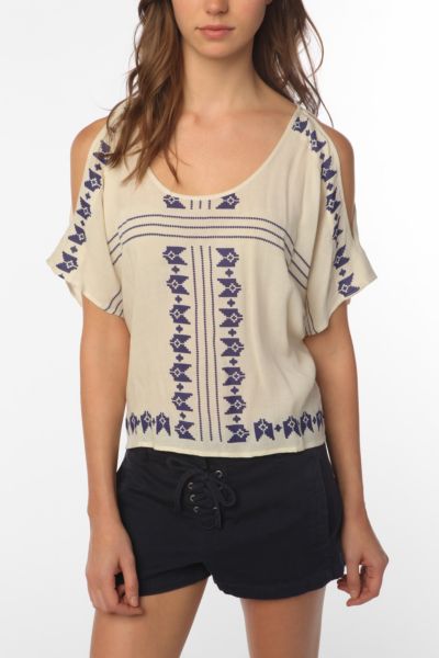 Ecote Gauze Blouse   Urban Outfitters