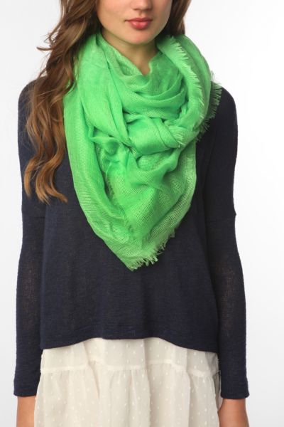 Cooperative Neon Open Weave Scarf