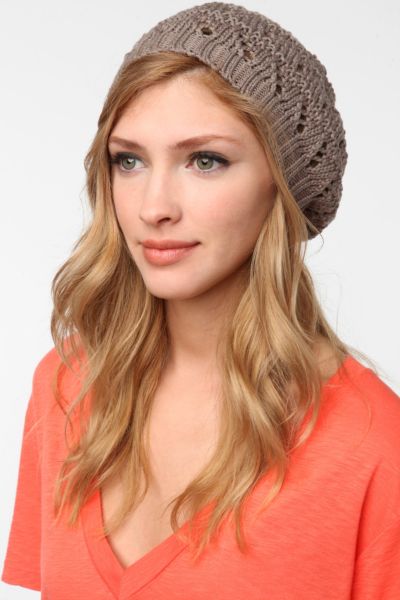 UrbanOutfitters  Pins And Needles Slouchy Crochet Beret