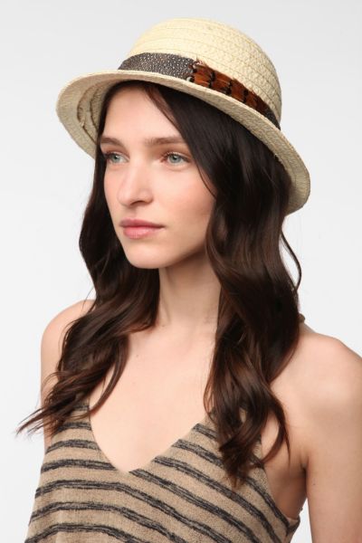 Pins and Needles Feather Trim Cloche Hat   Urban Outfitters