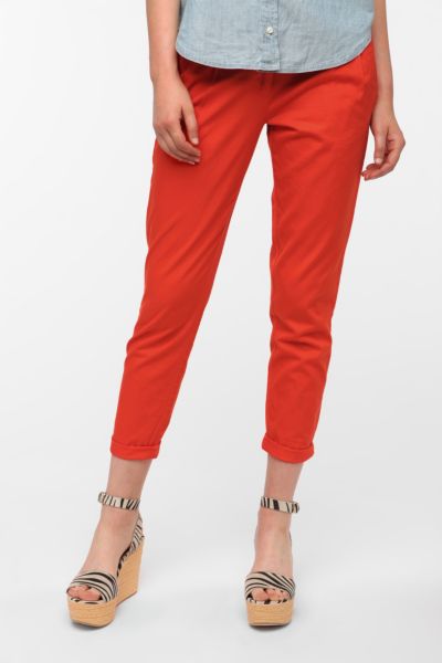 BDG Cotton Twill Pleated Trouser