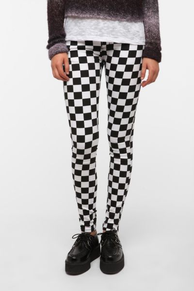 Tripp NYC Checkerboard Jean   Urban Outfitters