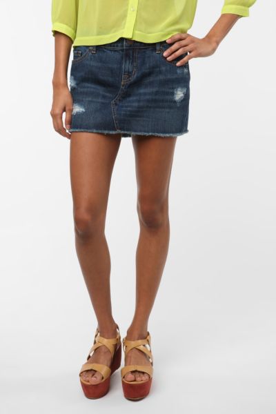 BDG Cutoff Denim Mini Skirt