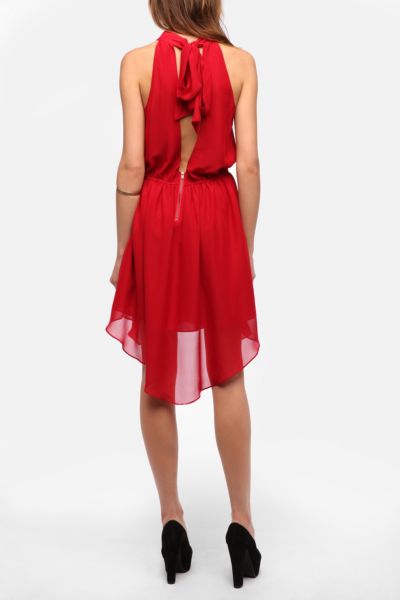 UrbanOutfitters  Pins and Needles High Neck Chiffon Dress