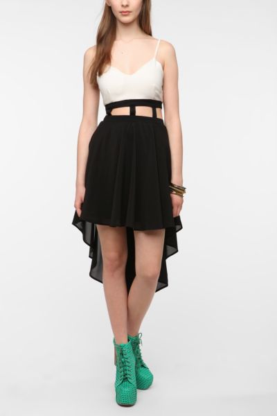 Pins and Needles High Neck Chiffon Dress