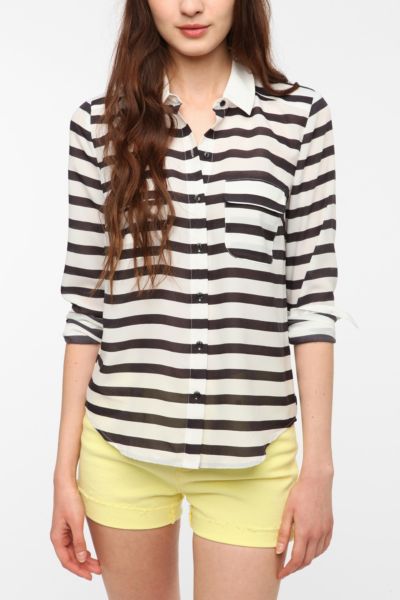 Coincidence & Chance Silky Colorblock Blouse