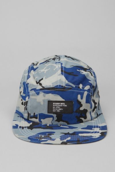 Stussy Chambray Camo 5 Panel Hat