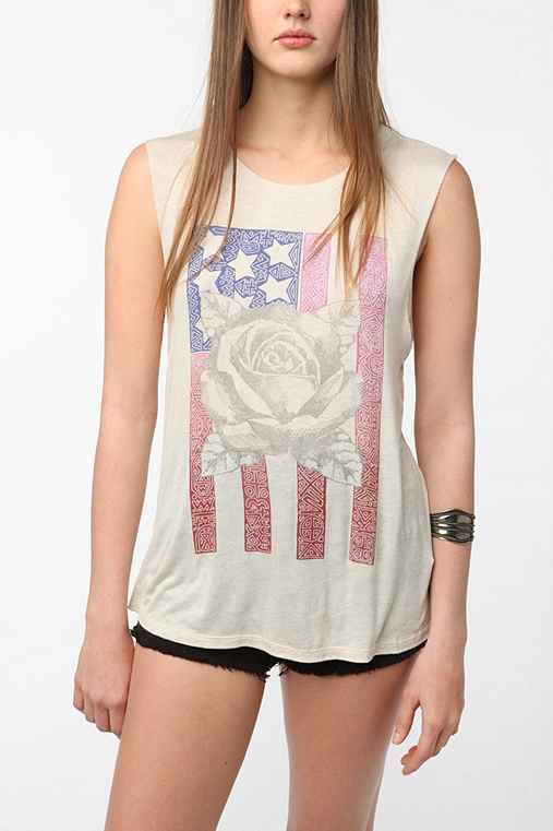 Daydreamer LA American Flag Muscle Tank - Urban Outfitters