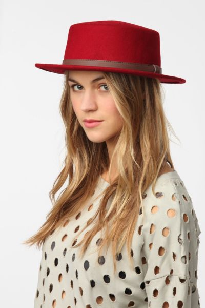 Brixton Avenue Boater Hat   Urban Outfitters