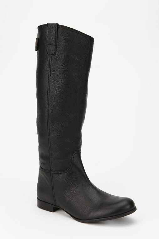 BDG Tall Leather Back-Zip Boot - Urban Outfitters