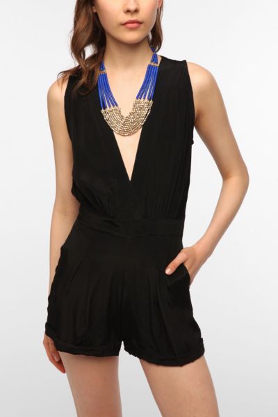 Staring at Stars Crepe Open Back Romper