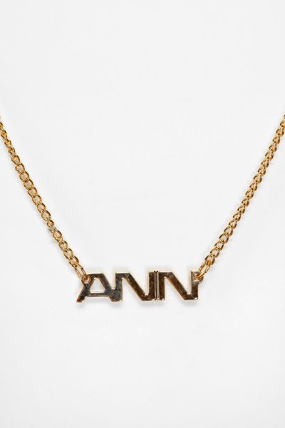 Urban Renewal Block Name Necklace